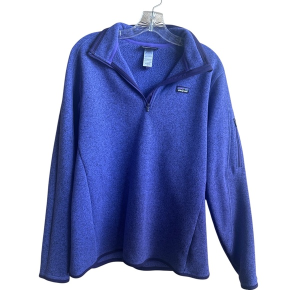 Patagonia Sweaters - Patagonia Women’s Better Sweater 1/4 Zip Fleece Purple Sz XL